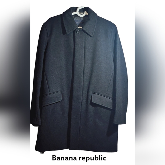 Men's Trench Coat, Black, Med. - Picture 6 of 8